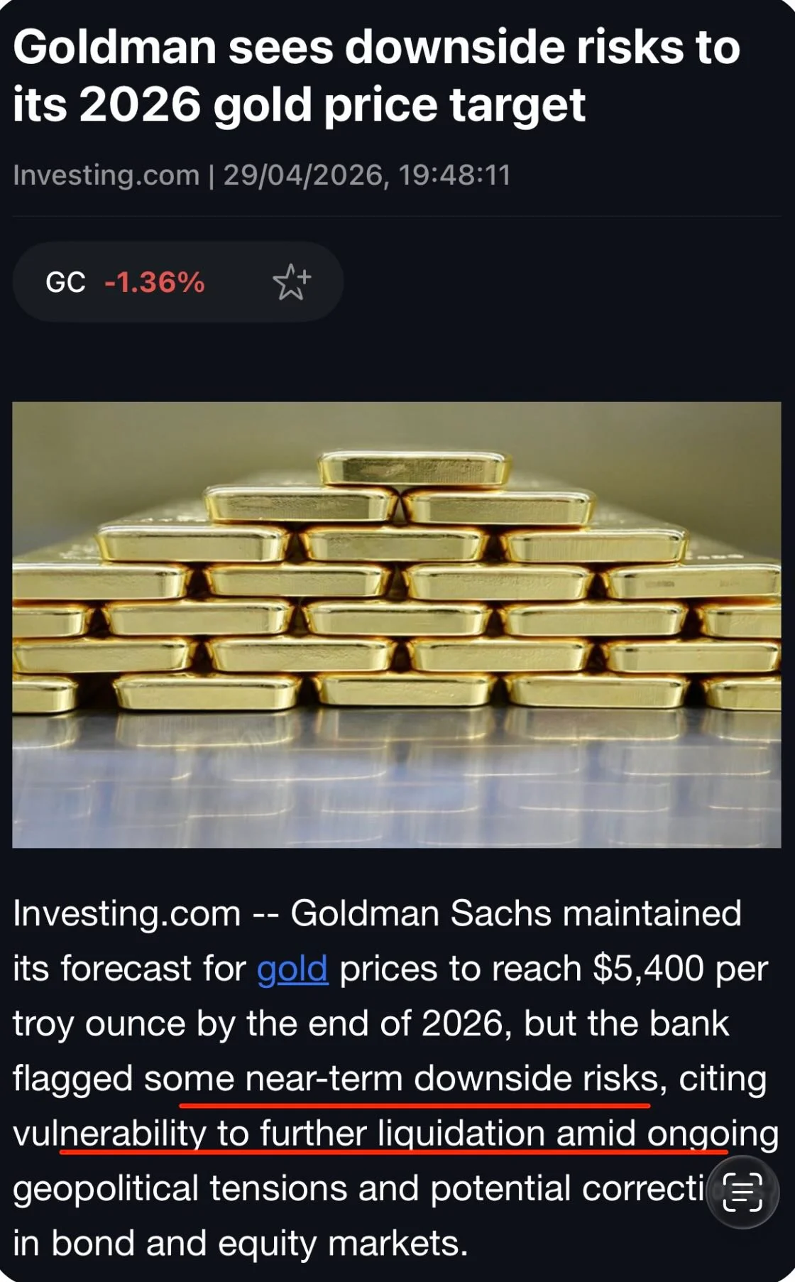 War‑Driven Oil Shock Crushes Gold, Not Safe Haven