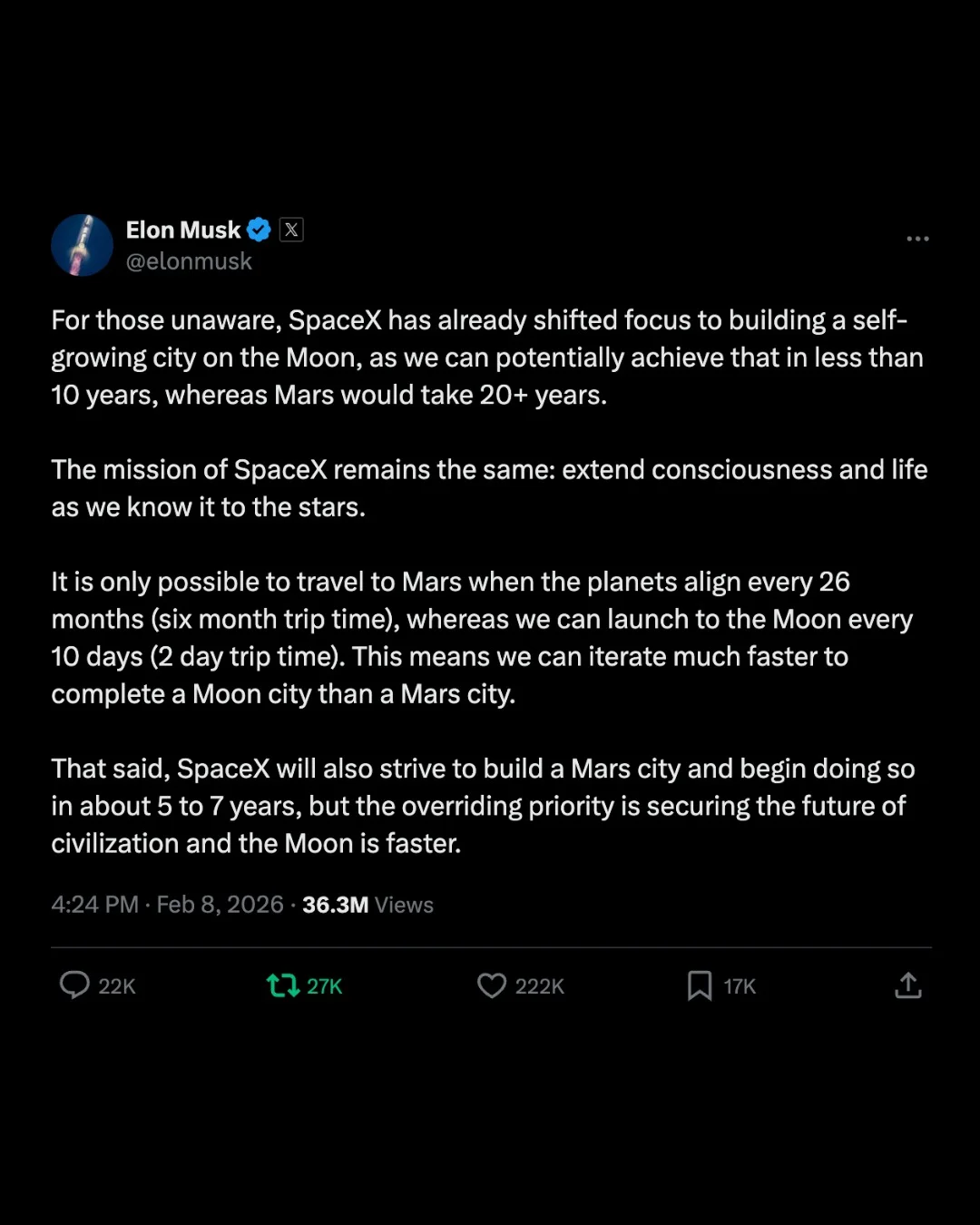 Build Moon Base First to Accelerate Human Presence