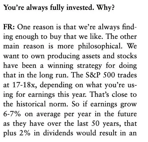 Invest Fully, Skip Cash When Companies Outperform 5%