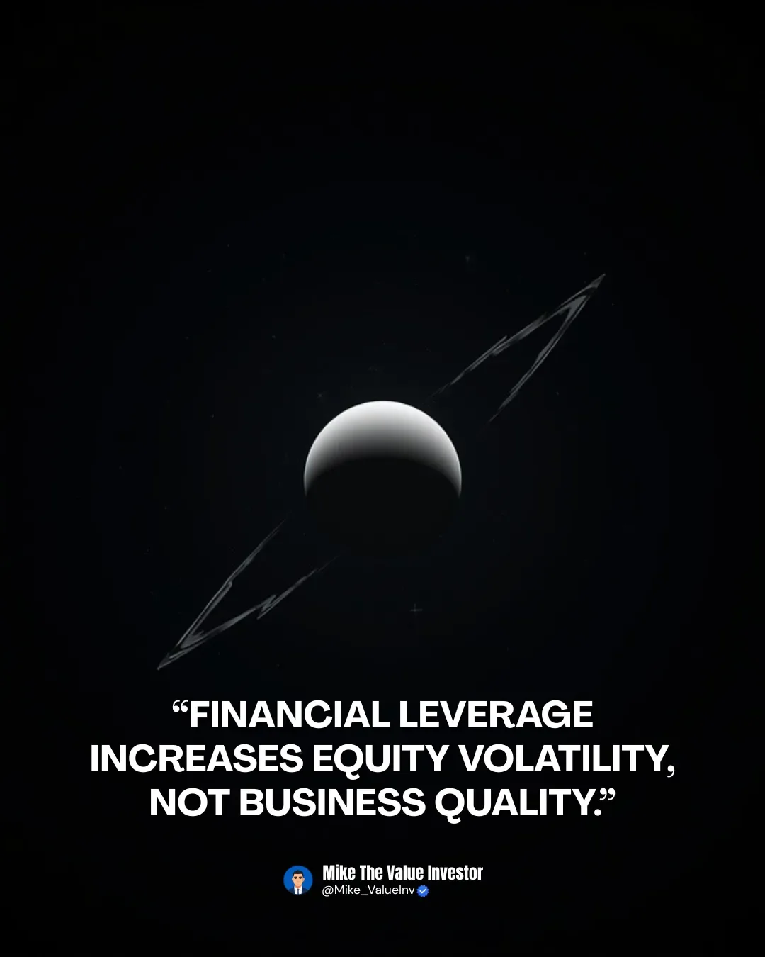 Leverage Boosts Stock Volatility, Not Business Quality