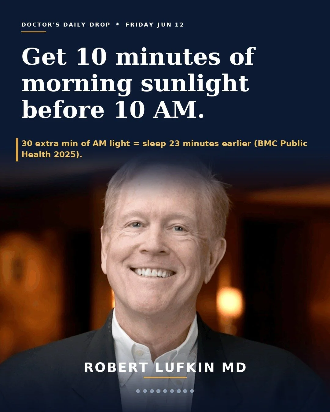 Morning Sunlight Advances Sleep Timing and Boosts Quality
