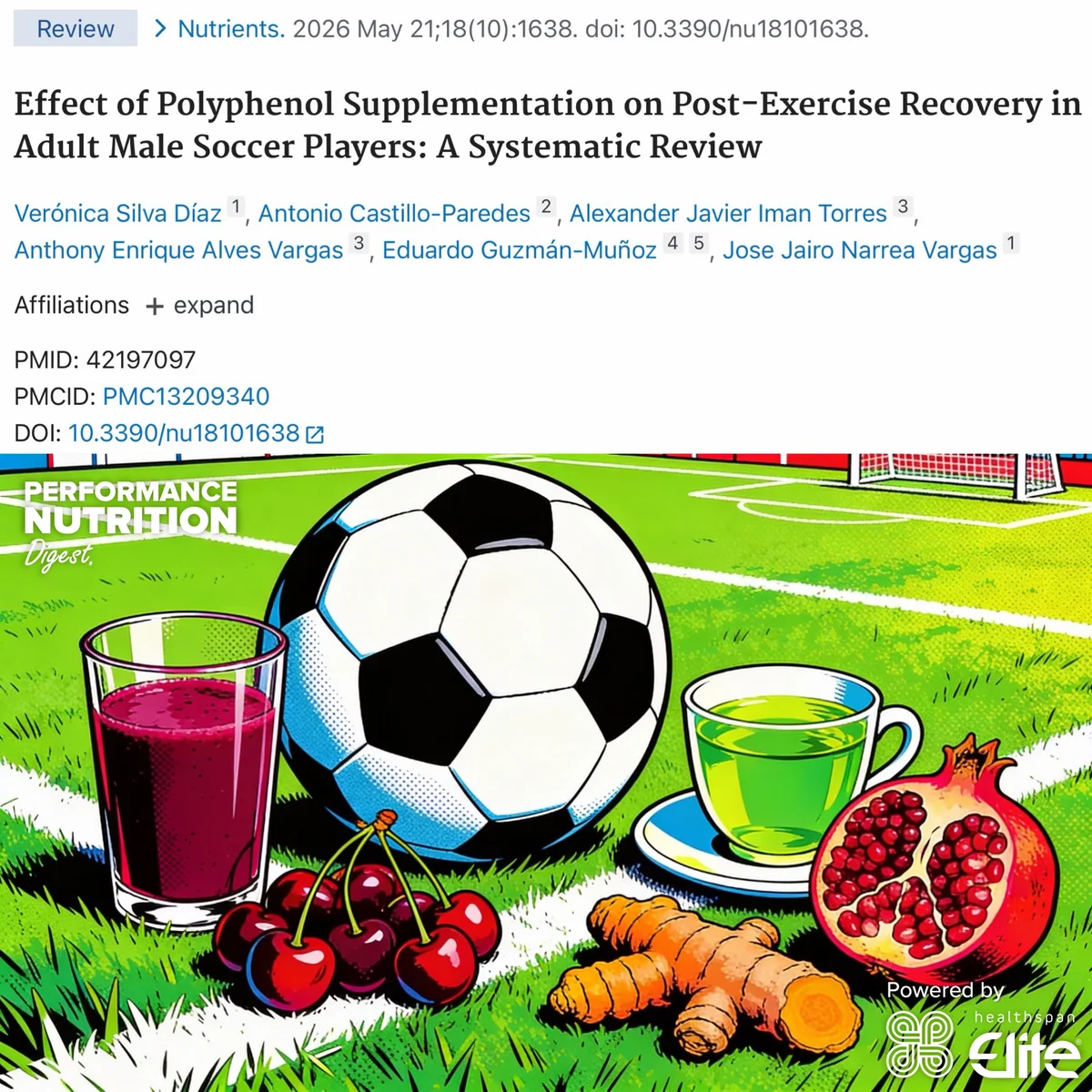 Tart Cherry Supplements Show Mixed Recovery Benefits in Soccer