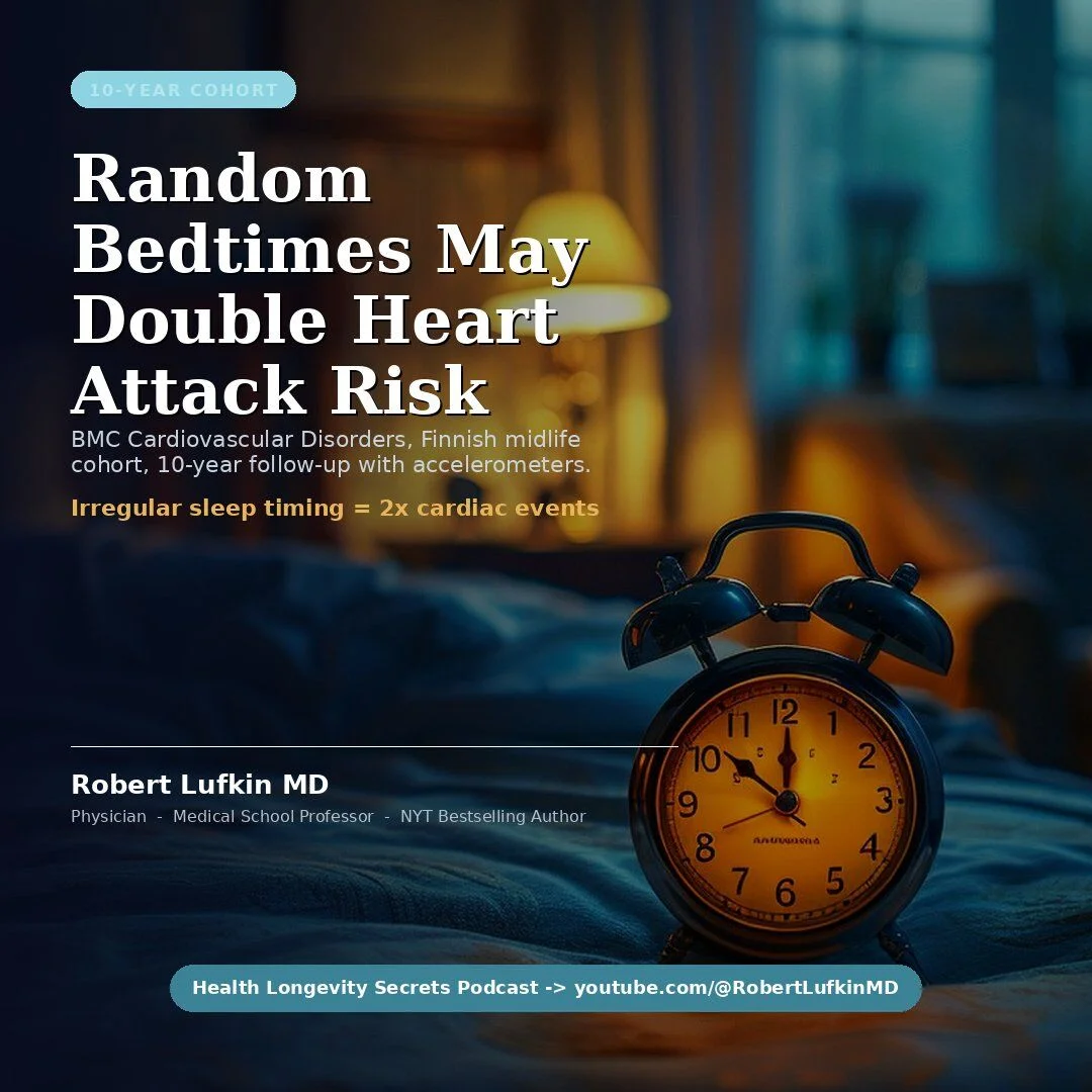 Irregular Bedtimes May Double Heart Attack Risk