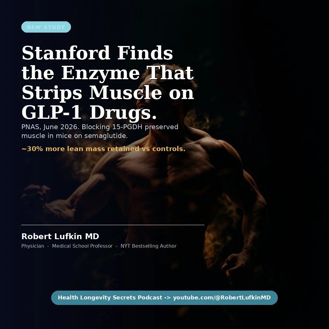 Enzyme Linked to GLP‑1 Muscle Loss, Blockade Preserves Muscle