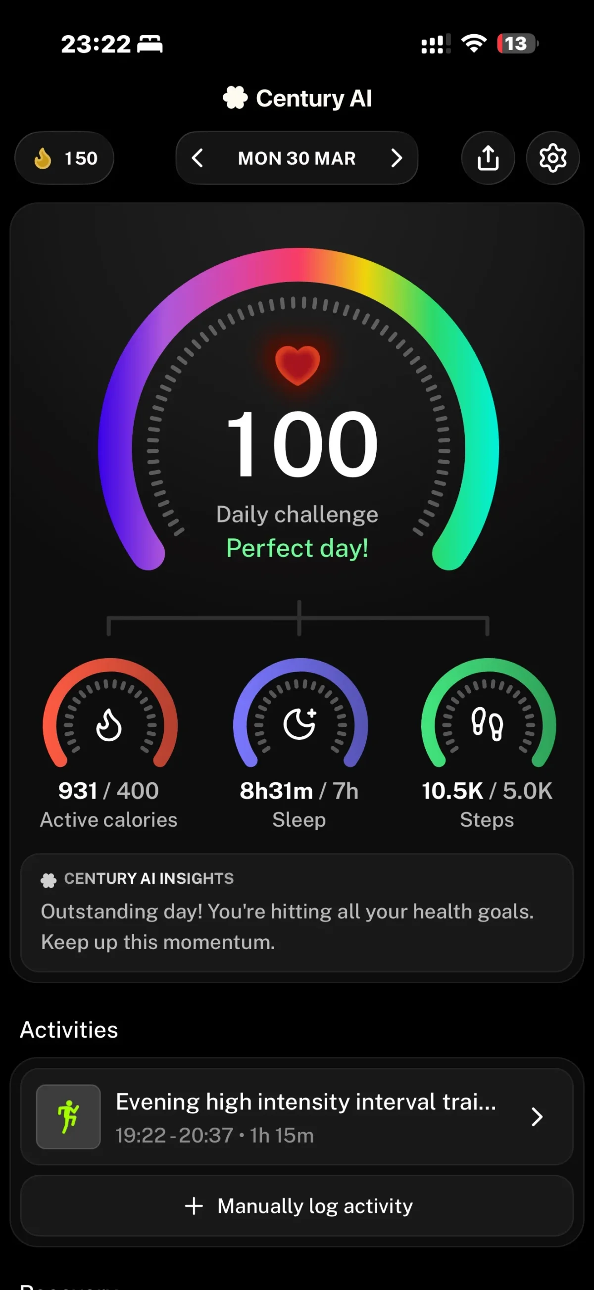Century AI Seamlessly Syncs with Apple Watch via Health
