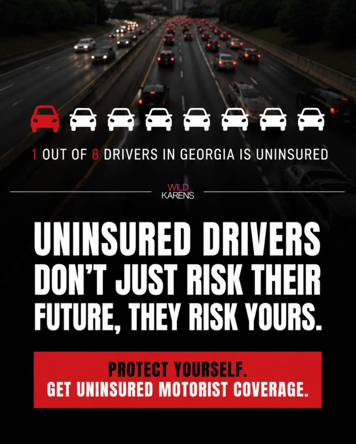 Georgia's Uninsured Drivers Near 18%—Get UM Coverage
