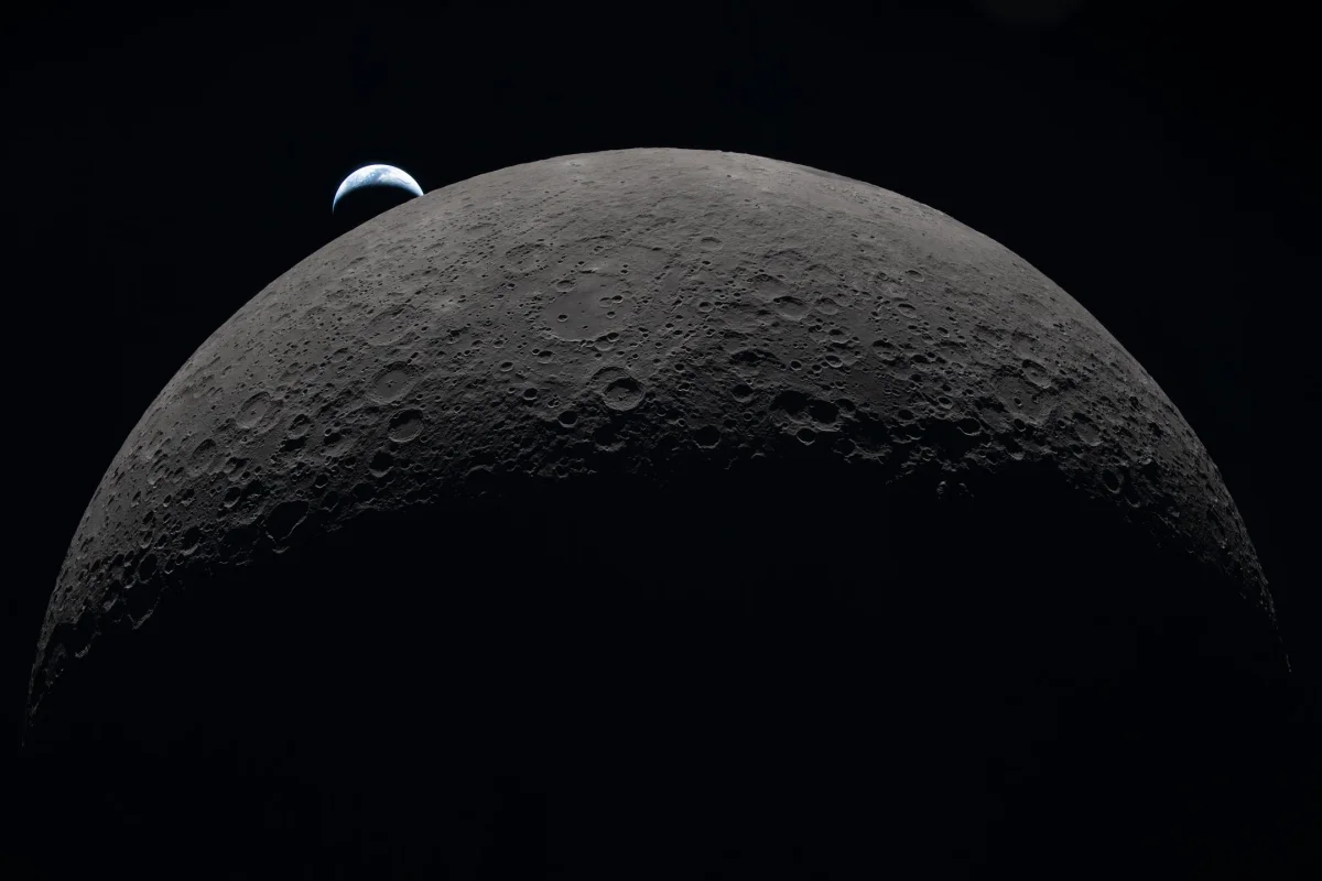 First Glimpse of Orion Returning From Moon