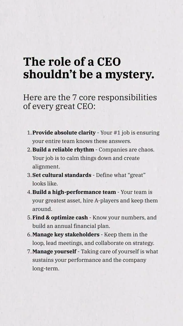 The Real Day‑to‑Day Work of a CEO