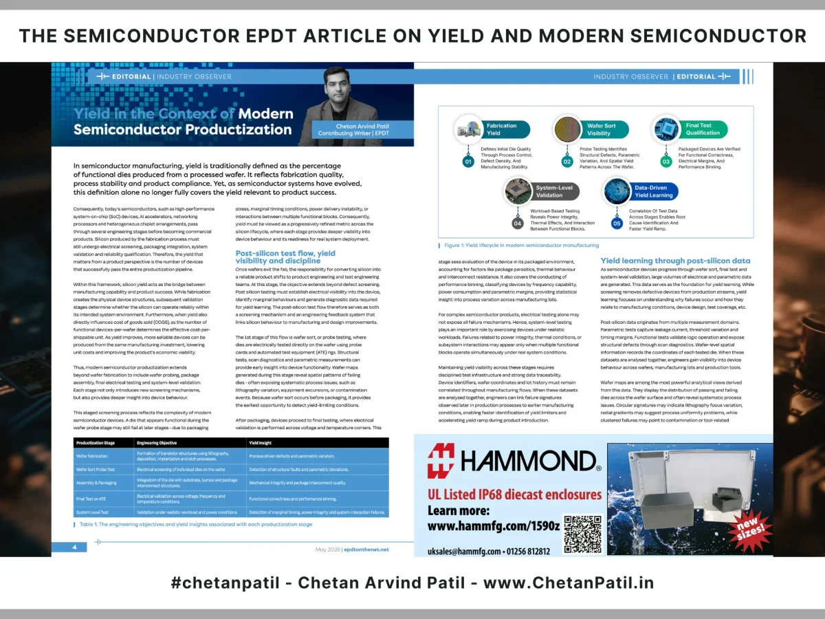 Yield Redefined: From Wafer Dies to Full Lifecycle Reliability