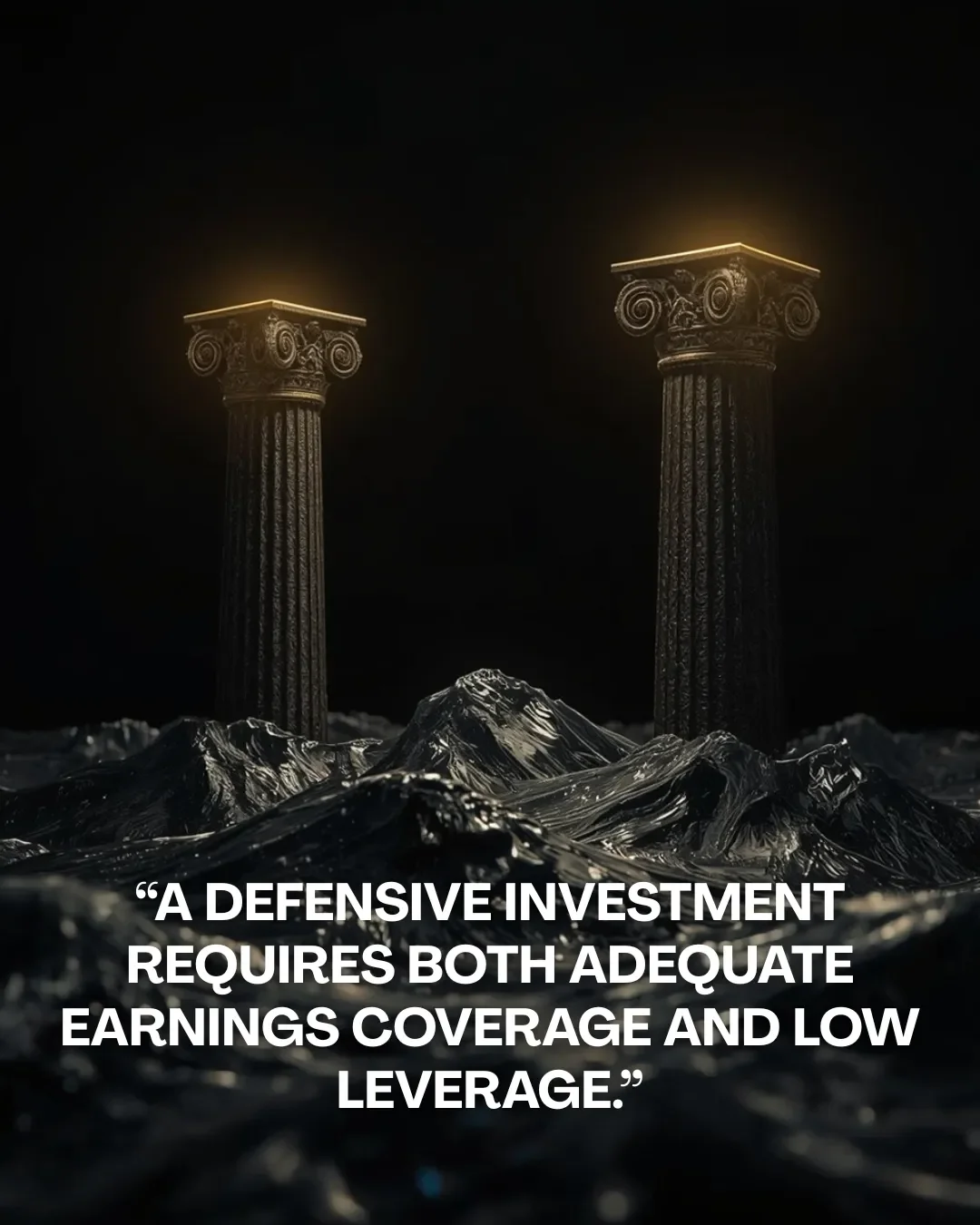 Margin of Safety Means Earnings, Low Debt, Not Price
