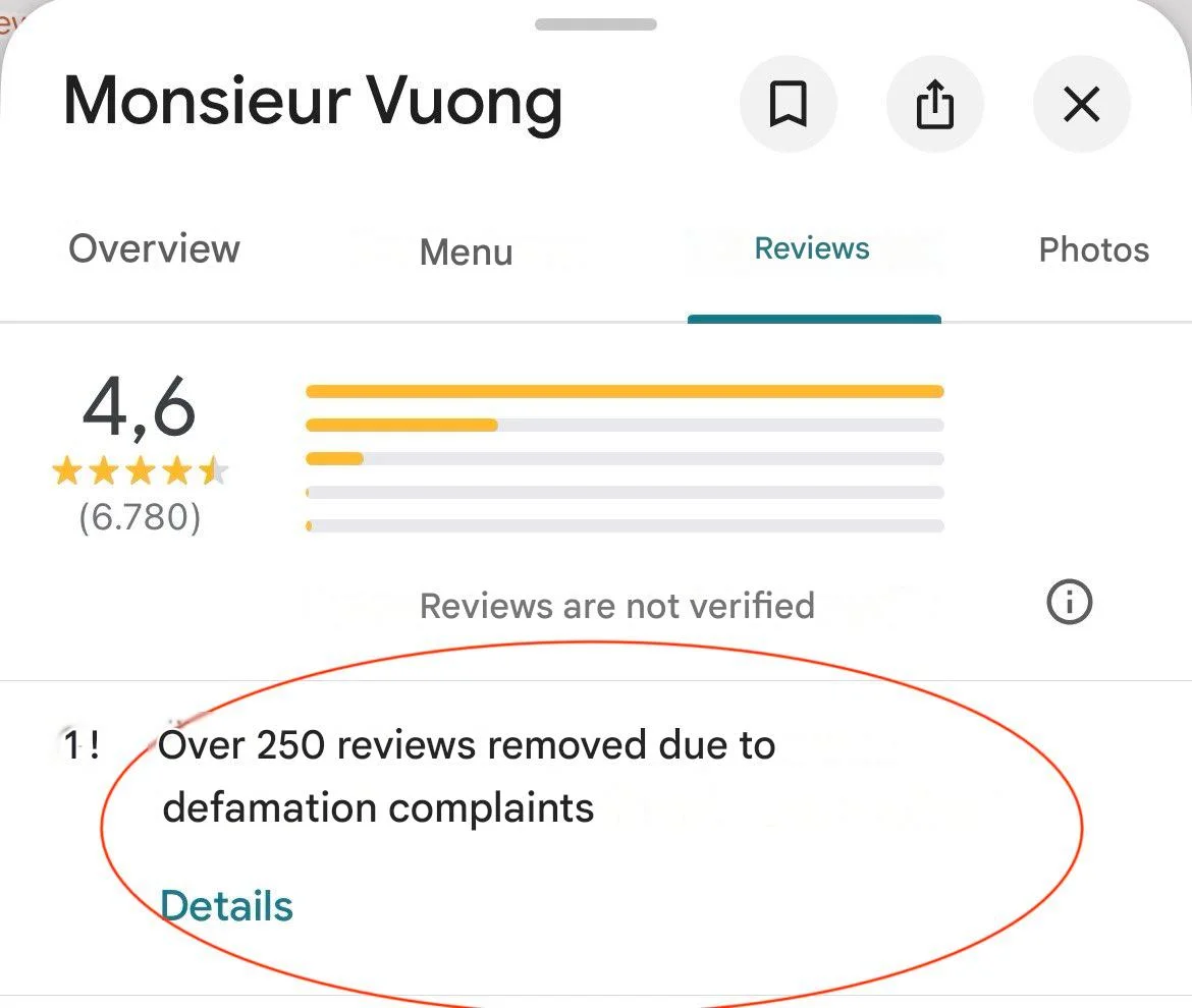 Google Now Displays Deleted Review Counts on Profiles
