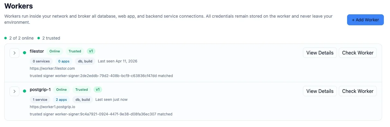 Deploy PostGrip: VPS, Docker Worker, Simple Setup
