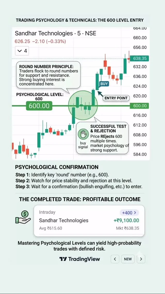 Psychological Impact of the 600.00 Level in Intraday Trading