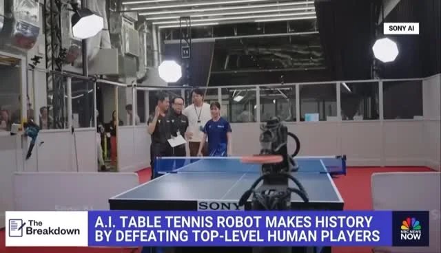 AI Table Tennis Robot's Multi-Camera Edge Sparks Fairness Debate