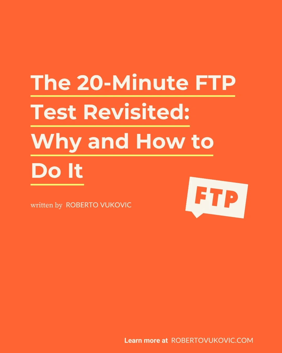20‑Minute FTP Test: Simple, Reliable, Needs Updating