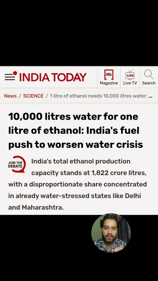 India's Ethanol Push Drains Water, Worsens Crisis