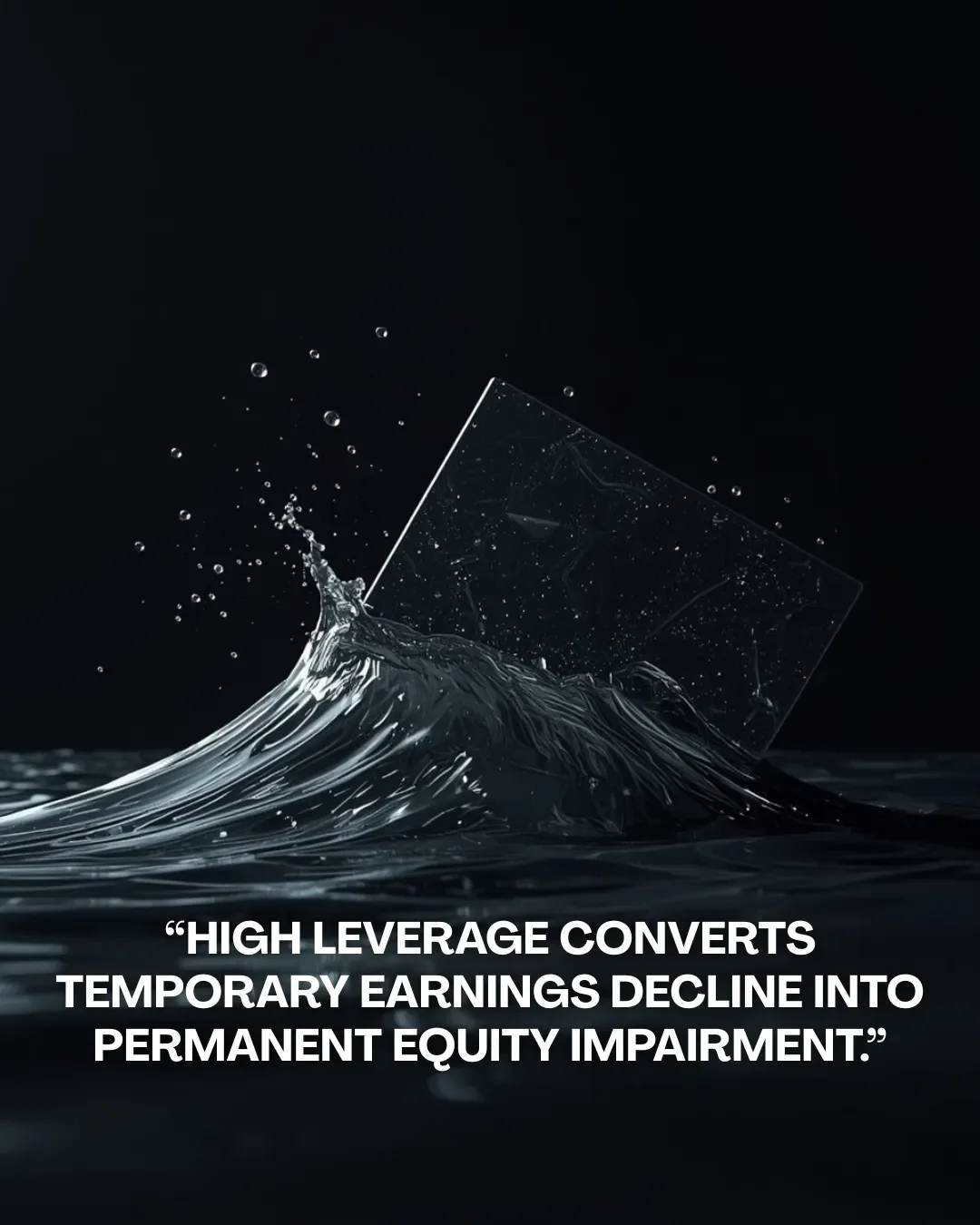 Safety Lies in Capital Structure, Not Just Stock Price