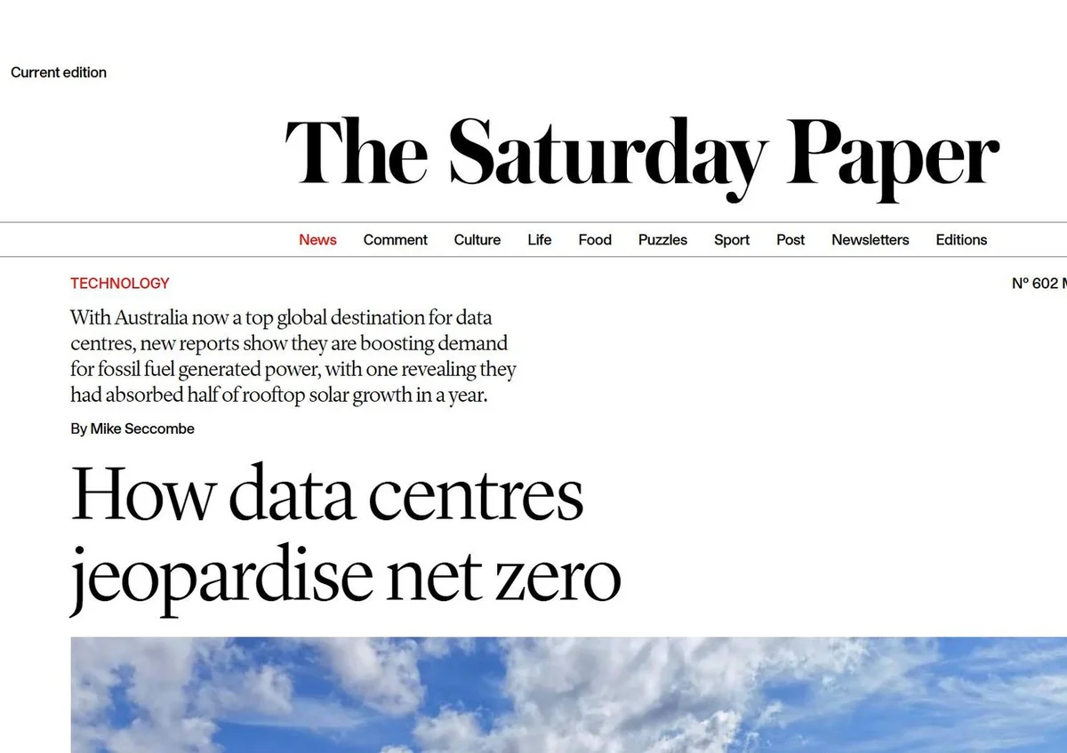 Data Centres Undermine Net‑Zero Goals, Report Shows