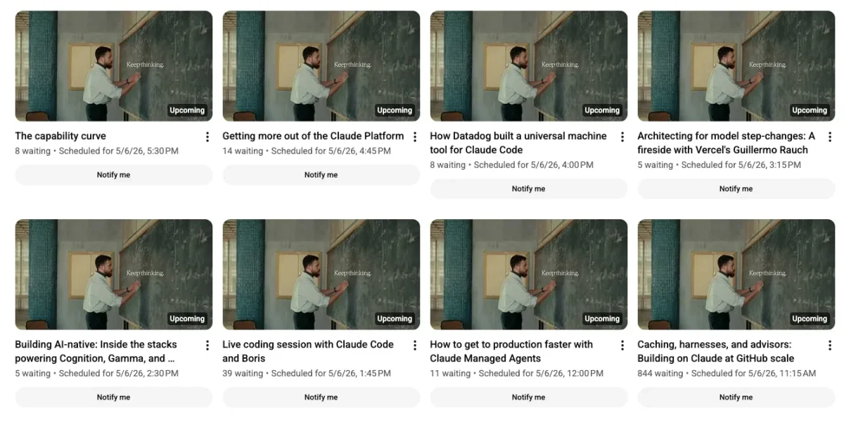 Claude Team Delivers Live Coding Session at 13:45 PT