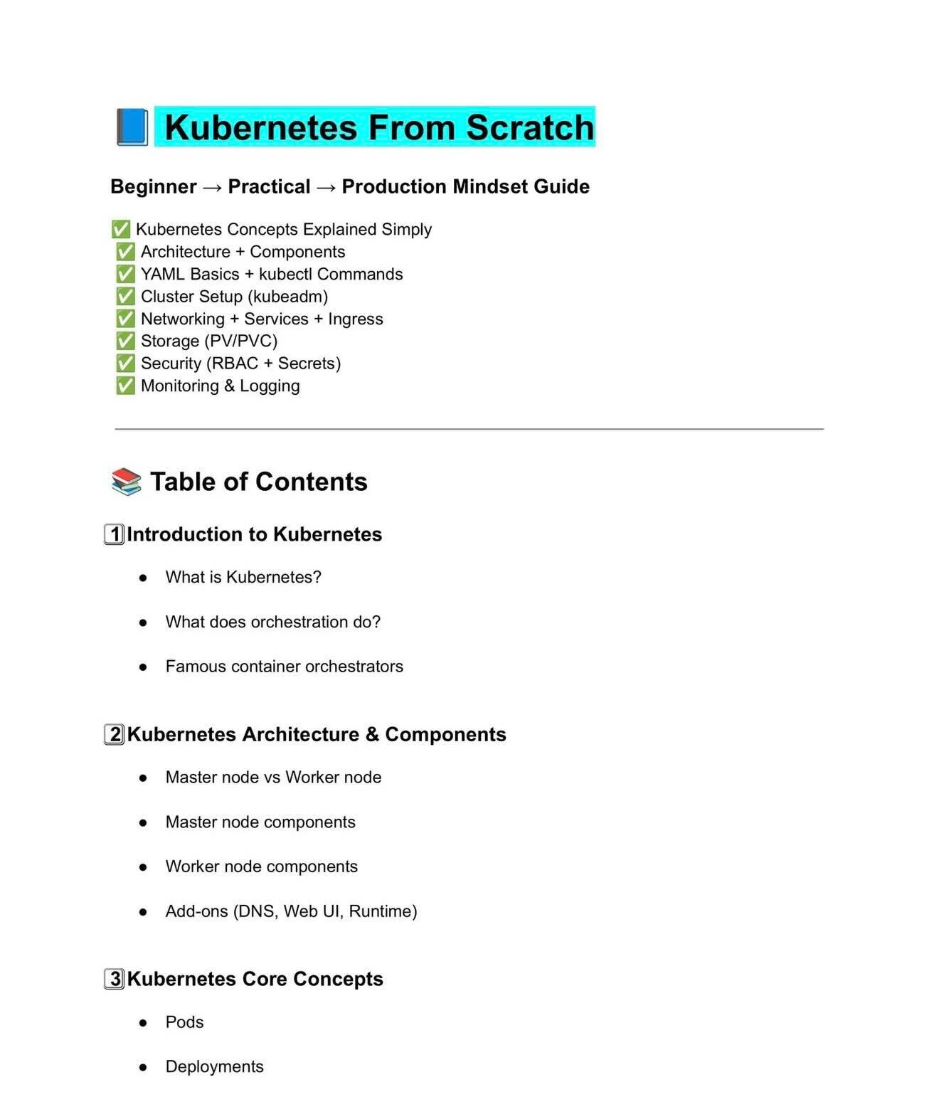 Kubernetes Roadmap for Serious DevOps: From Basics to Production