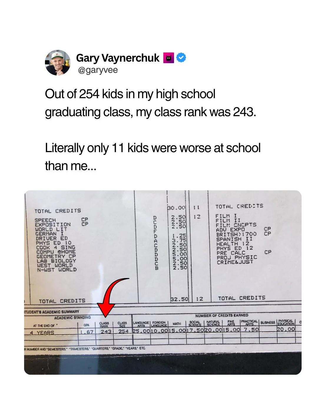 Good Grades Aren't the only Path to Success