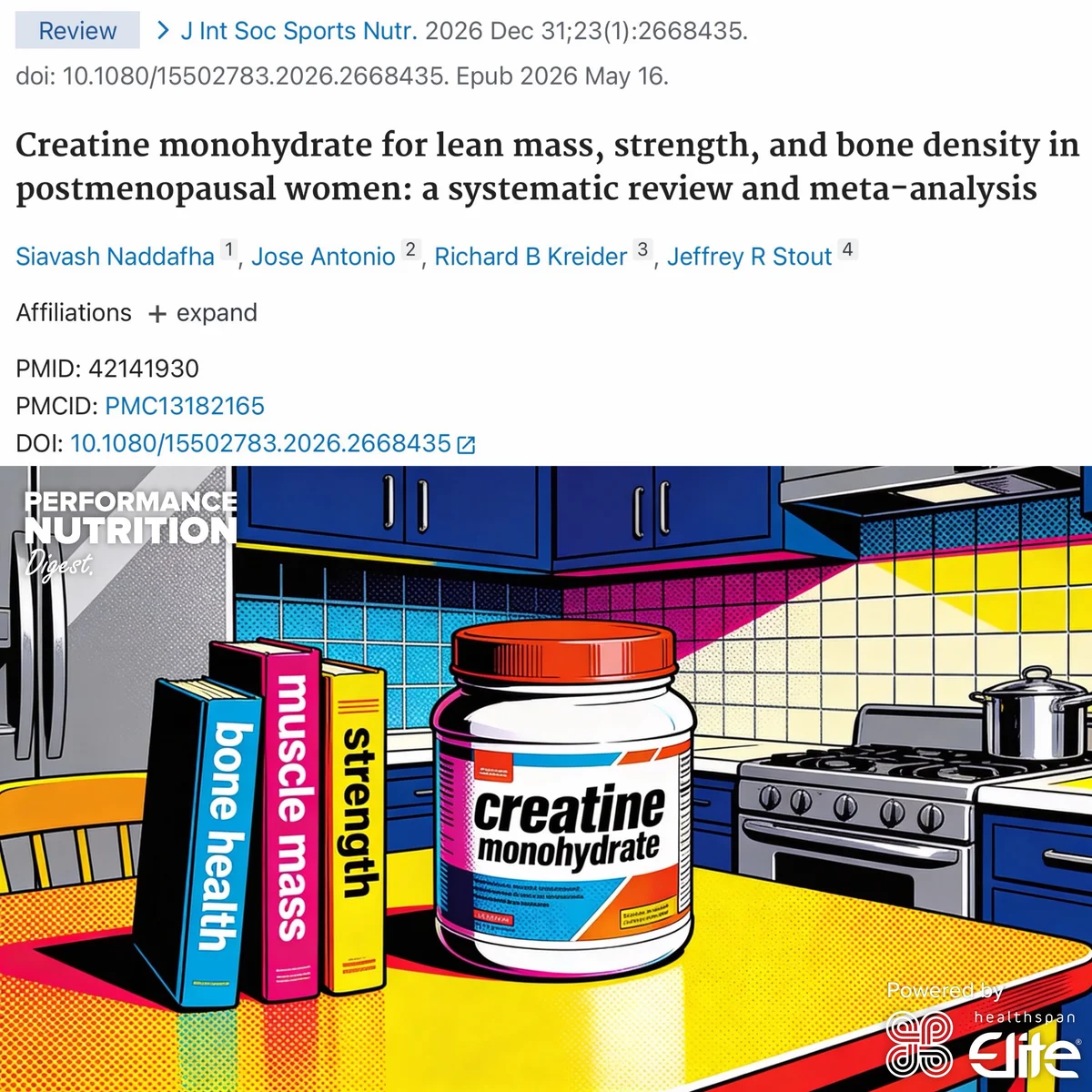Creatine + Training Adds Muscle and Strength Post‑menopause