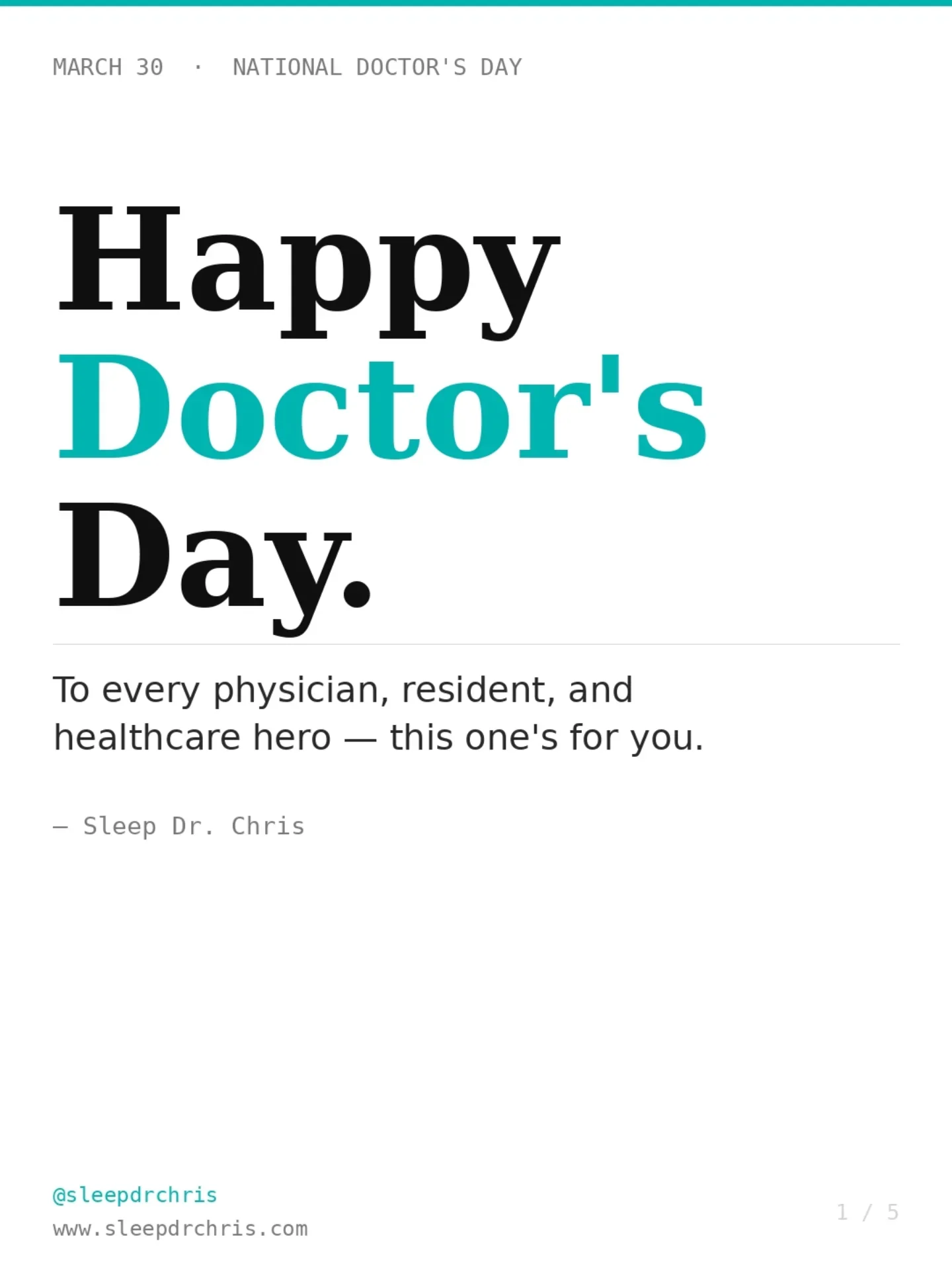 Doctors Neglect Sleep—Get Free Weekly Tips