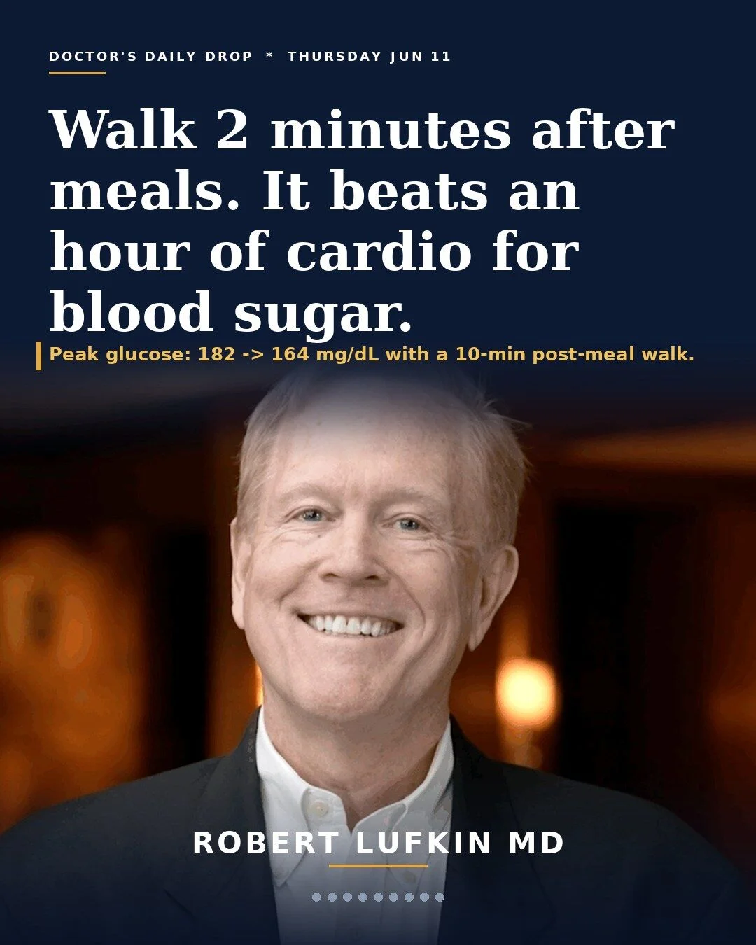 Just Minutes of Walking Beat Hour-Long Cardio for Glucose Control