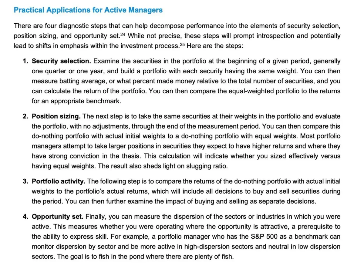 Four Key Steps to Measure Investment Performance