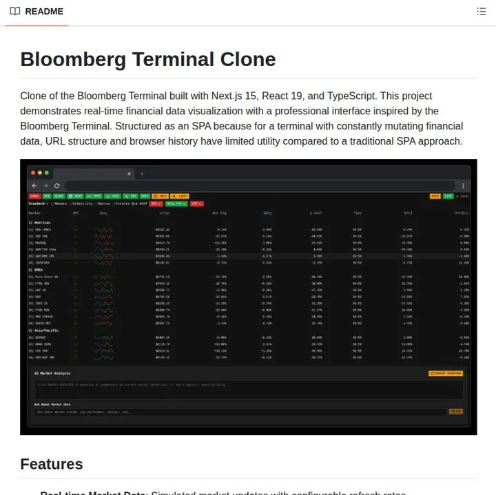 Free Open‑Source Bloomberg Terminal Clone Released
