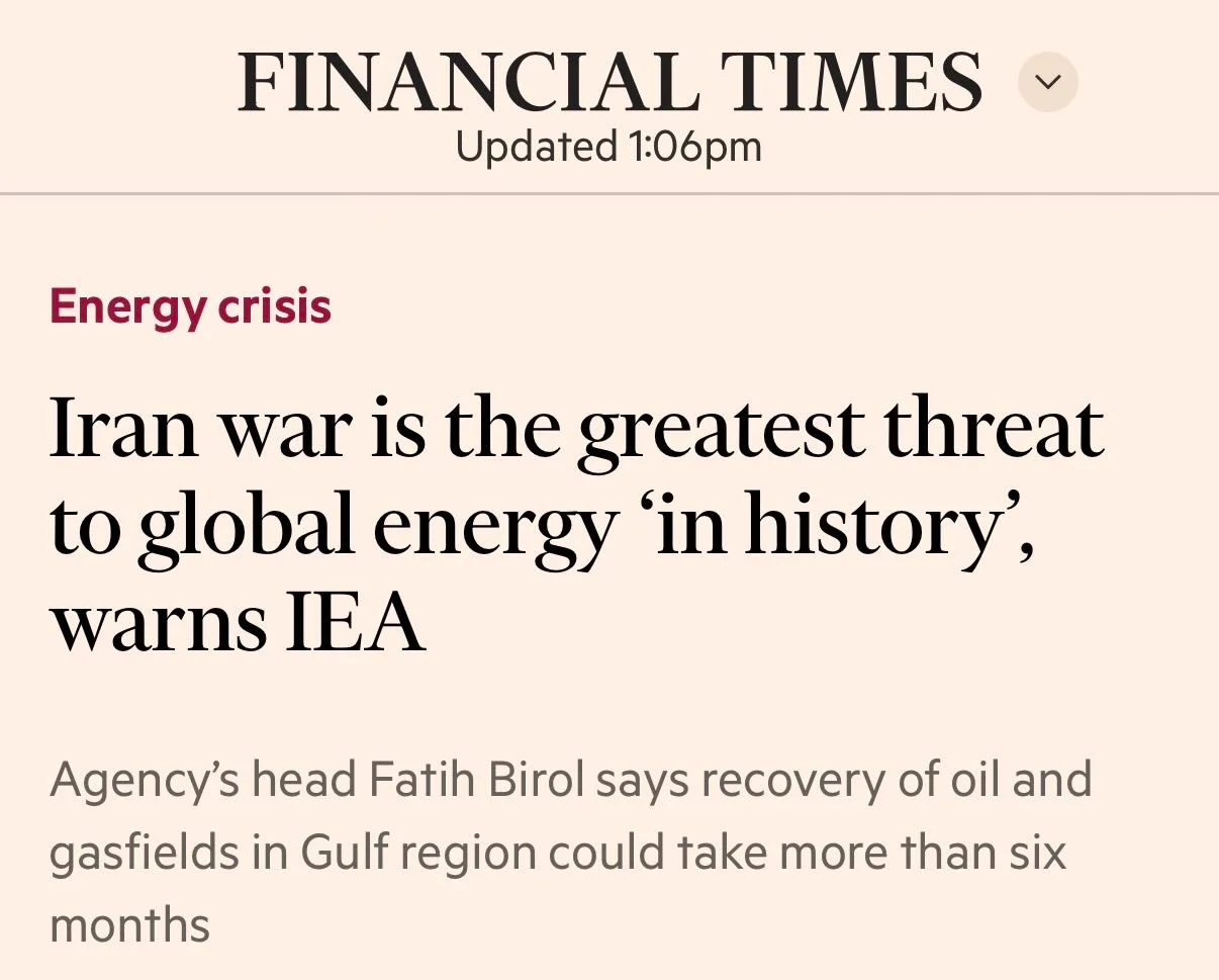 War Turns Energy Shock Into Long-Term Economic Threat