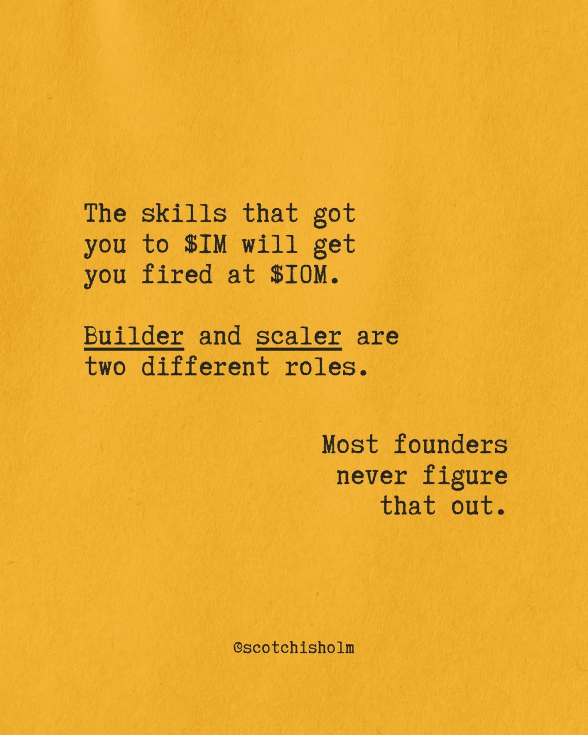 Founders Build Brilliantly, Yet Struggle Scaling Operations