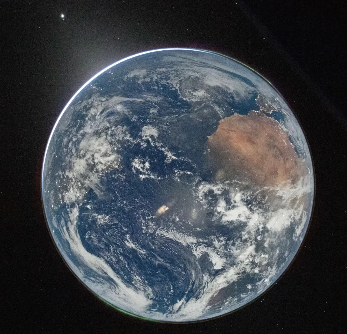 Moonlit Earth Reveals Aurora, Venus, Zodiac Light