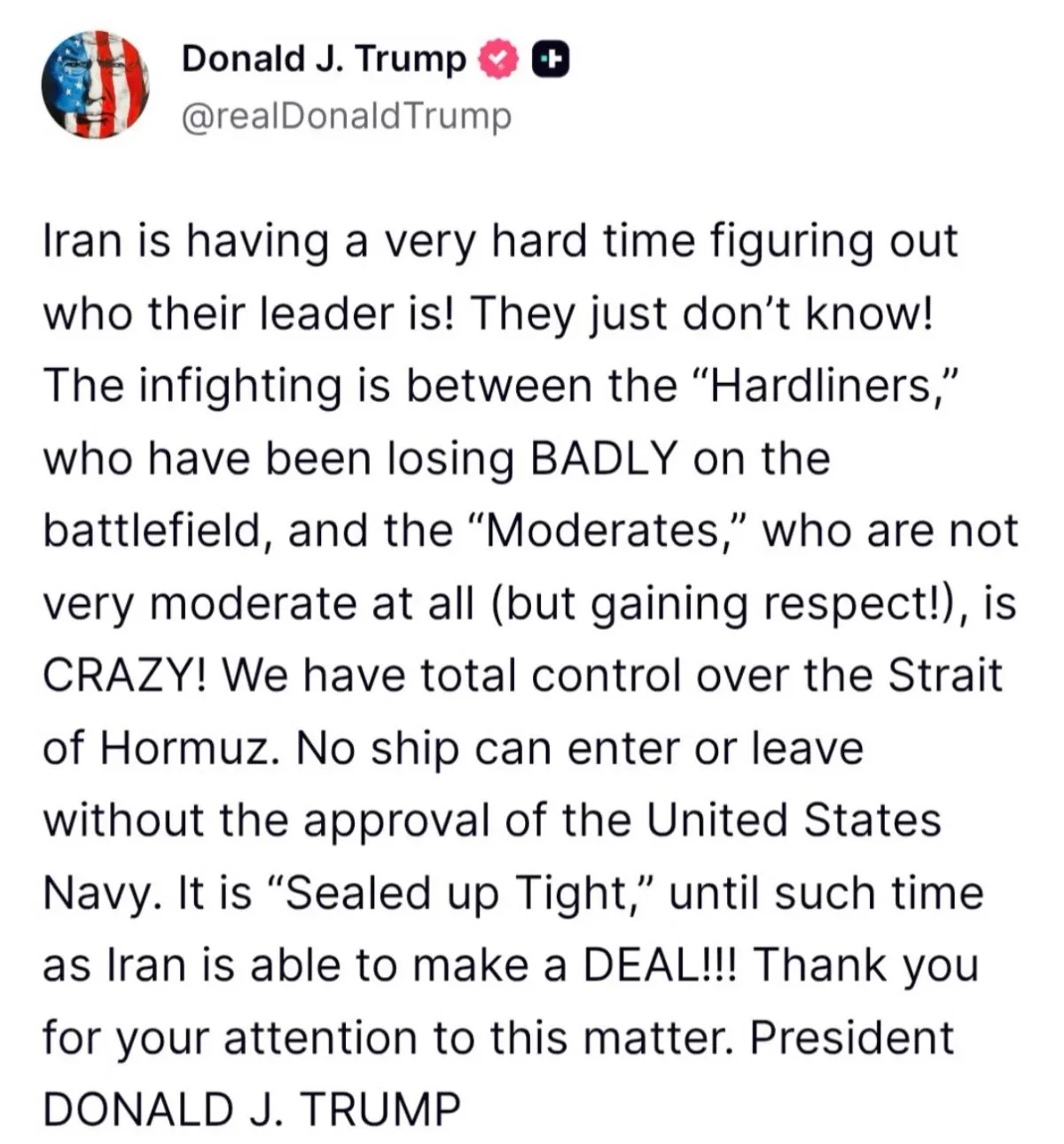 Trump Unwilling to Resume Military Strikes on Iran
