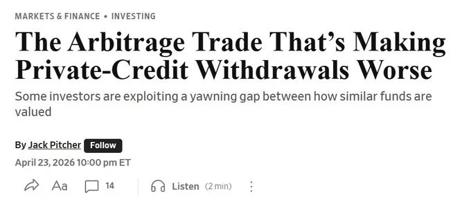 Redeem NAV, Buy Discounted Public BDC: Simple Arbitrage