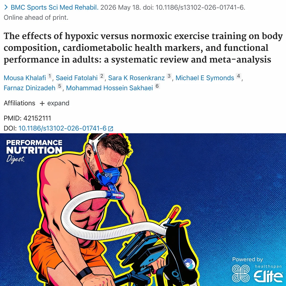 Hypoxic Training Cuts Fat, Boosts VO₂max