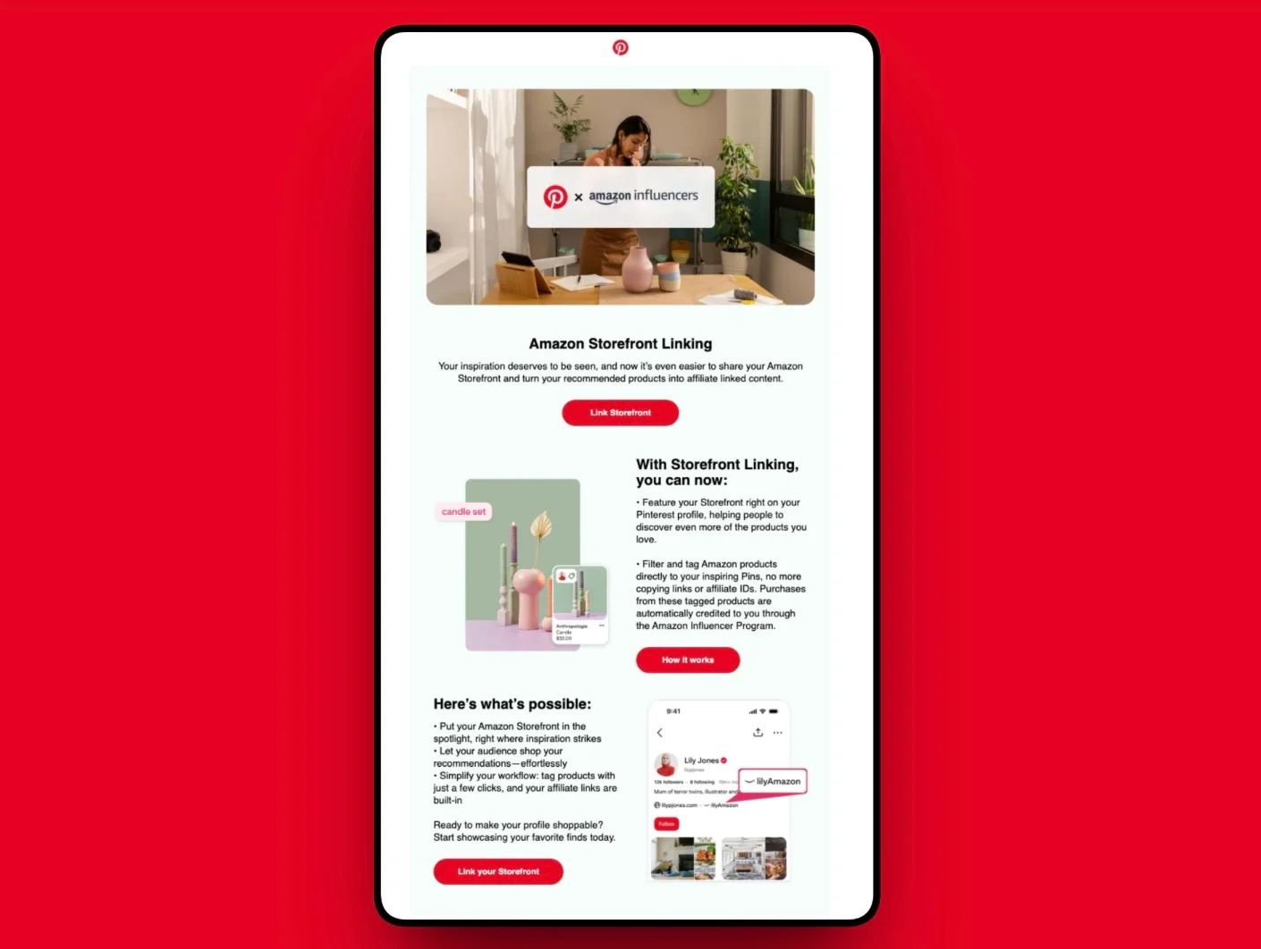Pinterest Creators Now Link Direct Amazon Storefronts
