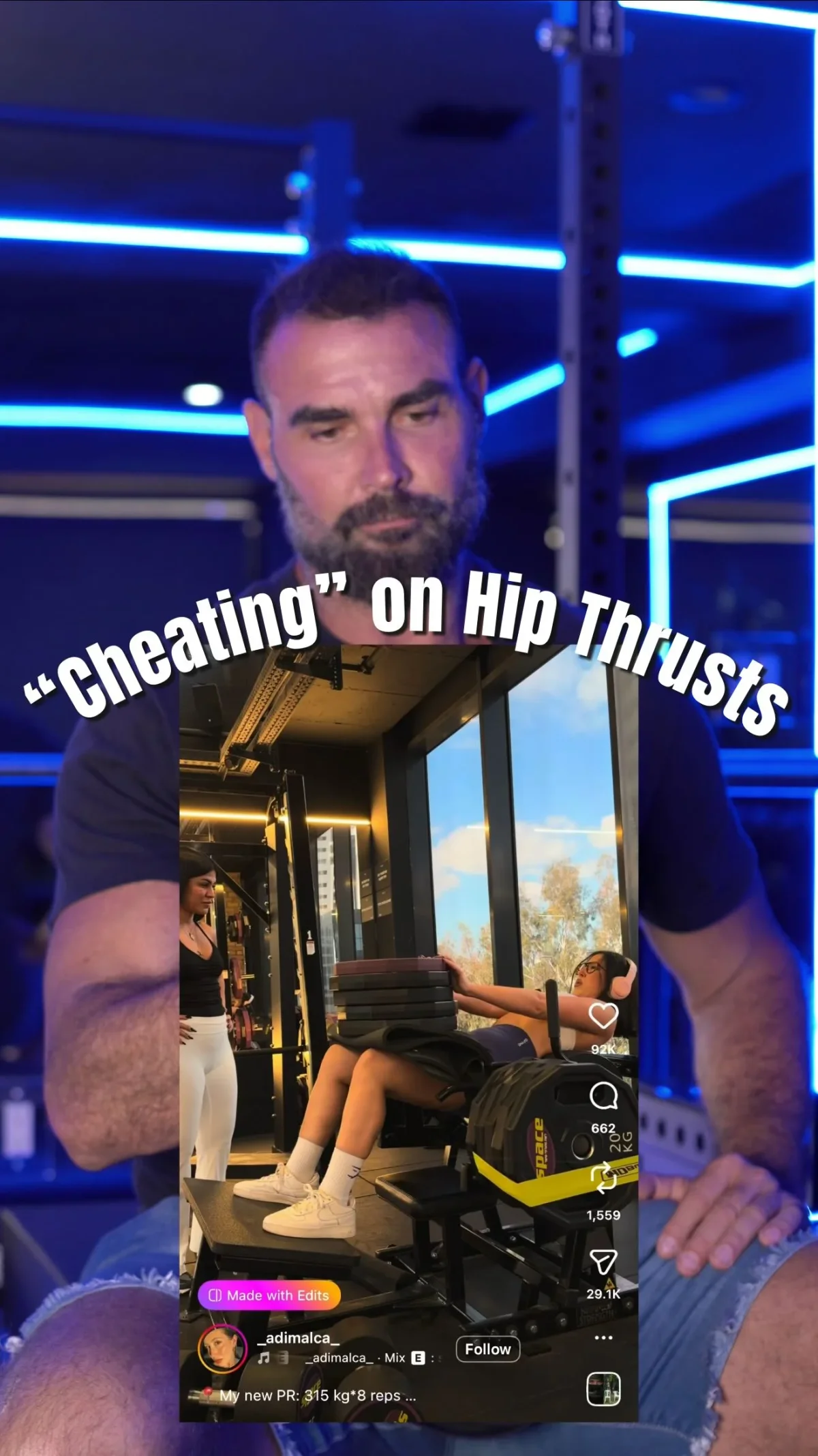 Hinge Upper Back, Not Slide, for True Glute Thrusts
