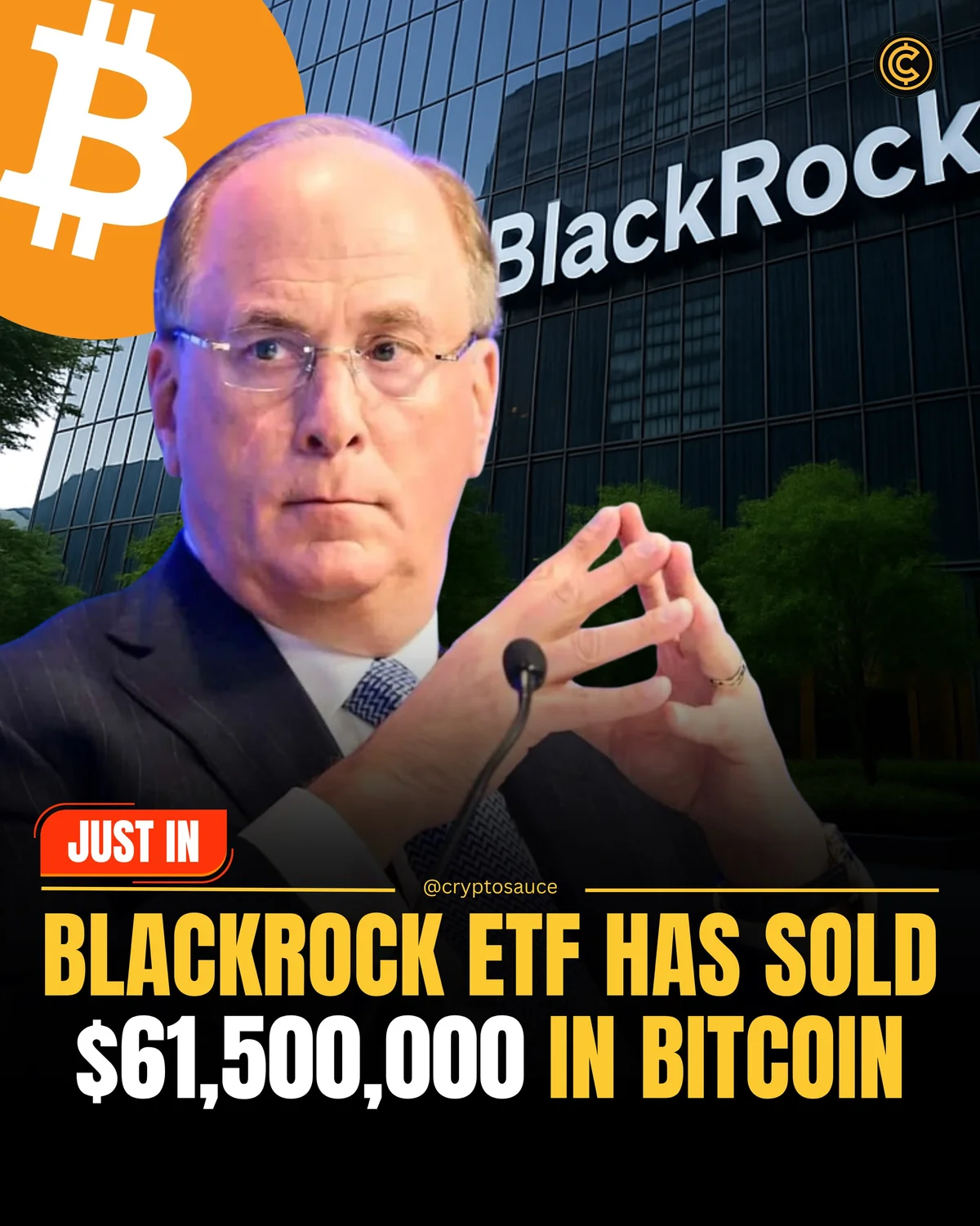 BlackRock ETF Sells $61.5M BTC, Stoking Profit‑taking Fears