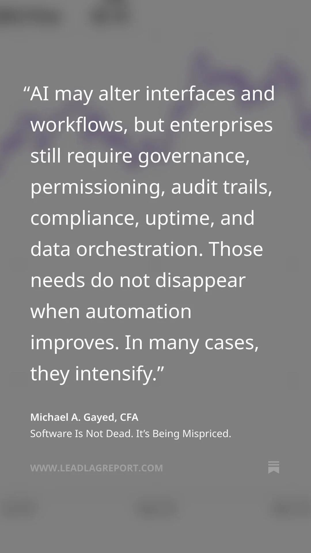 Software’s Value Mispriced; Embedded Platforms Gain From AI