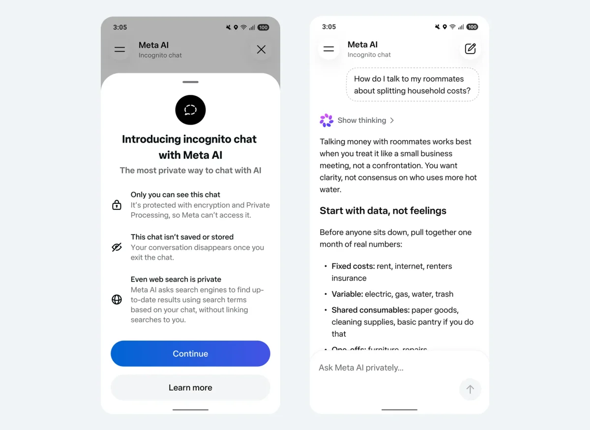 Meta Launches Truly Private AI Chat with Zero Logs