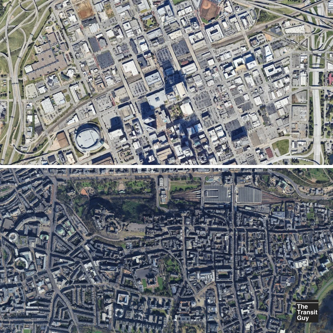 Tulsa vs Edinburgh: Cities Show Different Urban Planning Paths