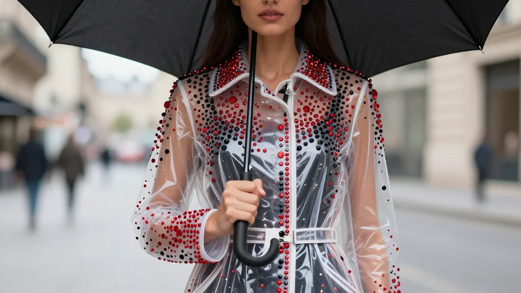 Teyana Taylor Matches Fully See-Through Chanel Coat With Her Umbrella