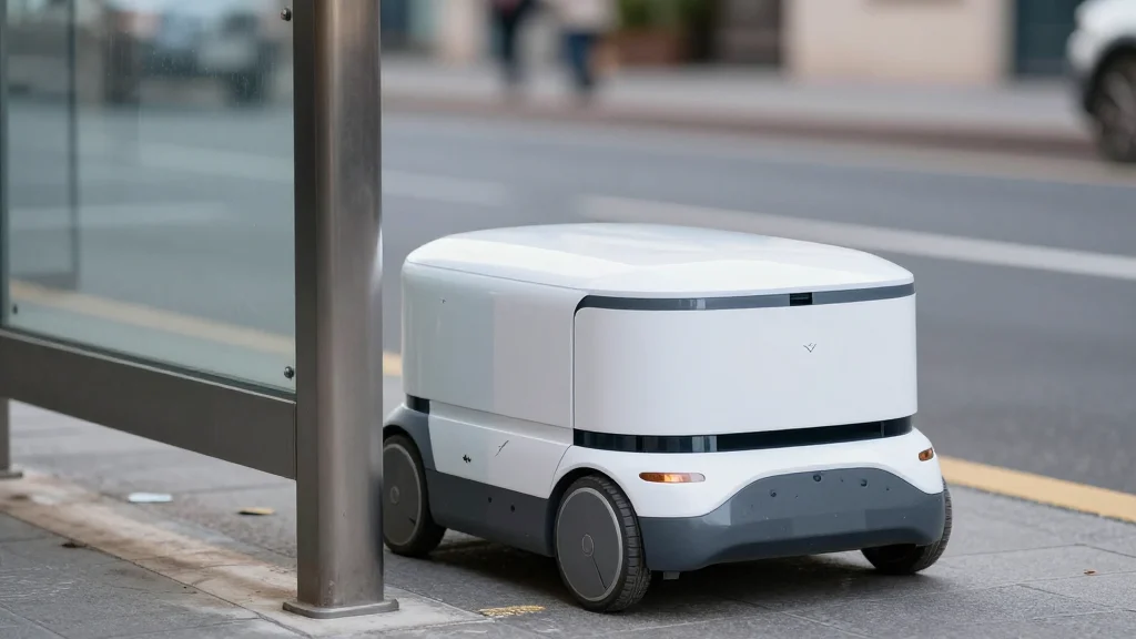 Chicago Delivery Robots Damage Bus Shelters, City Moves to Regulate