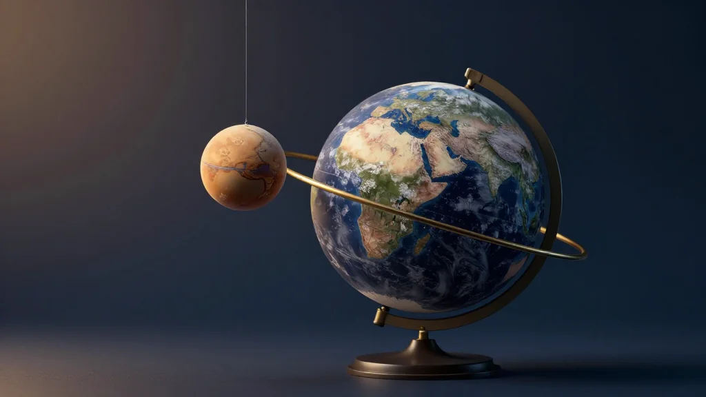 Tiny Mars's Big Impact on Earth's Climate: How the Red Planet's Pull Shapes Ice Ages