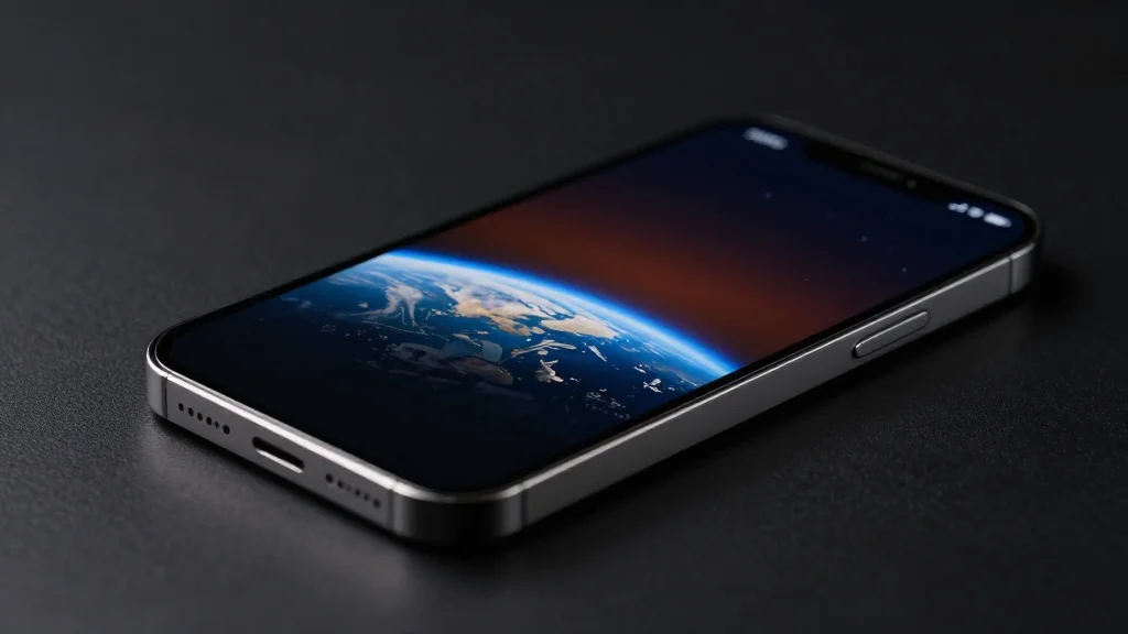 First-Ever Earthset Captured on iPhone 17 Pro Max