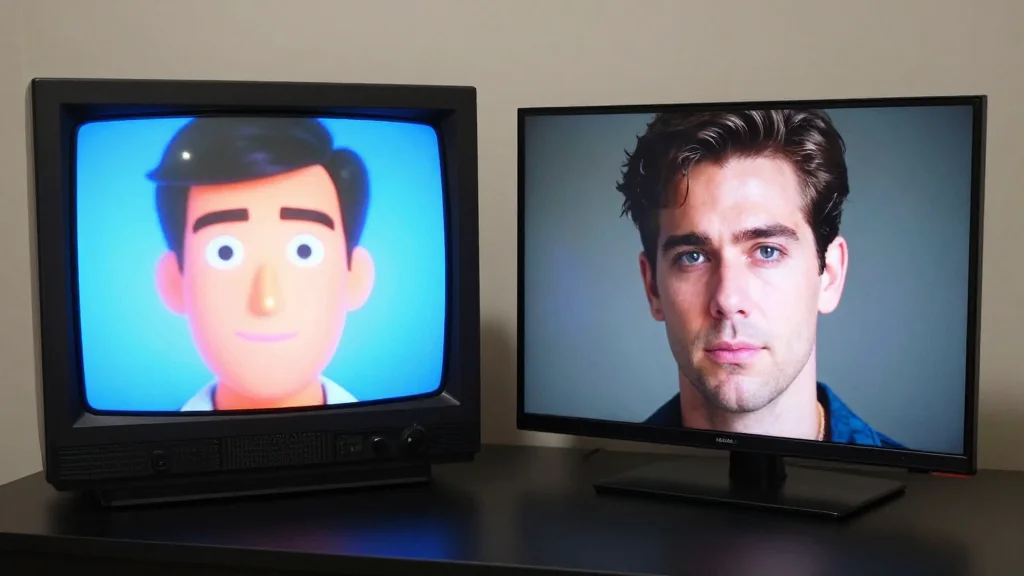 Low‑Res TVs Amplified Facial Expressions, 4K Dampens Them