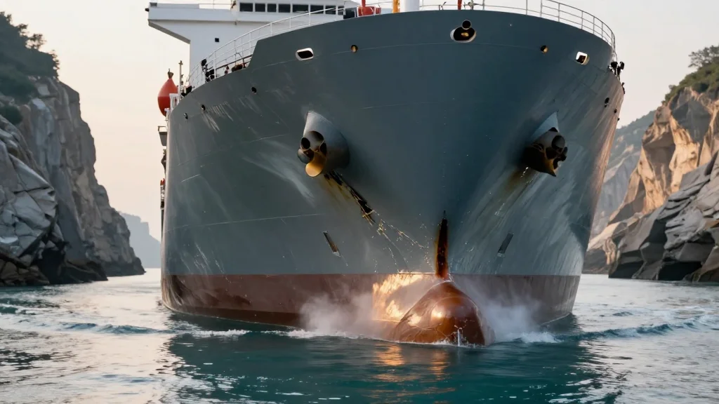 First Chinese Ship Hit in Strait, Caixin Reports