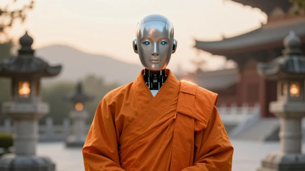 Korea Debuts AI Robot Monk Hye Ahn at Lotus Lantern Festival