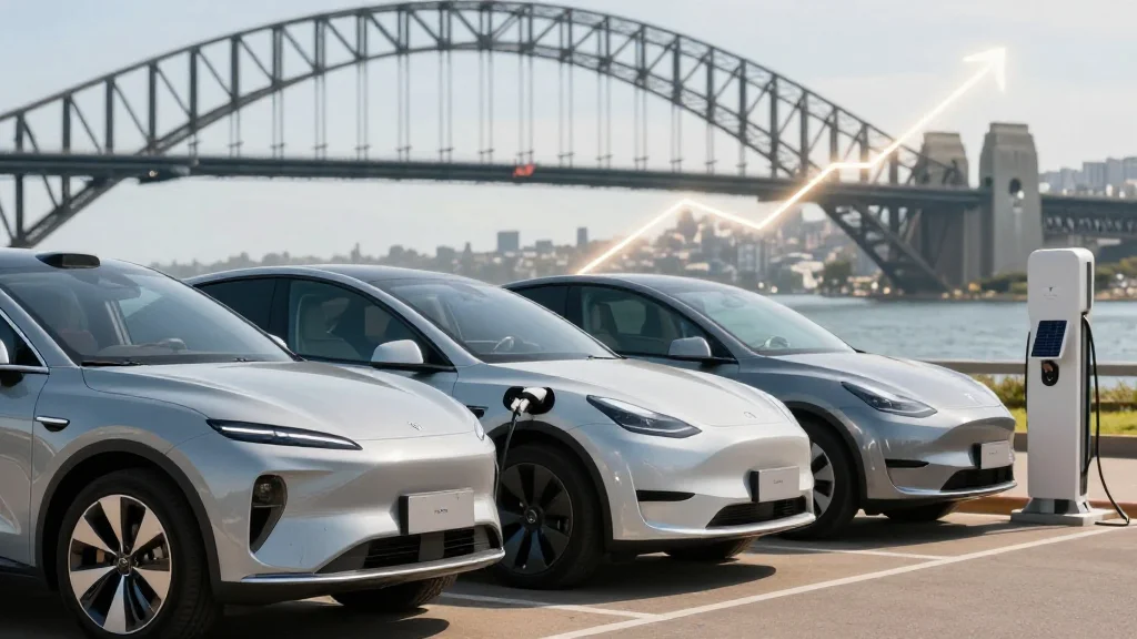 Australia Electric Car Sales Surge to Record 16.46 Pct Share as BYD Takes Lead, Followed by Geely and Zeekr